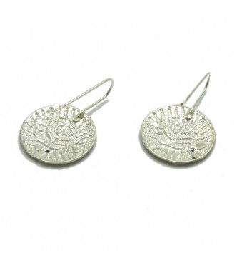 E000721 Handmade sterling silver earrings solid 925 Empress 
